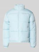 KARL KANI Steppjacke mit Label-Stitching in Hellblau, Größe L