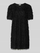 FREE/QUENT Knielanges Strickkleid aus Effektgarn Modell 'MARLIN' in Bl...