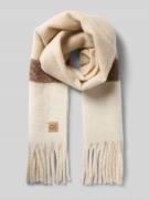 OPUS Schal mit Fransen und Label-Detail Modell 'Allanis' in Beige, Grö...