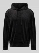 ARMANI EXCHANGE Hoodie mit elastischen Abschlüssen in Black, Größe M