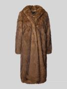Only Regular Fit Webpelzmantel mit Reverskragen Modell 'DAWN' in Hellb...