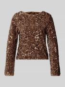 Only Regular Fit Langarmshirt mit Pailletten Modell 'CONFIDENCE' in He...