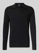 Christian Berg Men Strickpullover aus Woll-Kaschmir-Mix in Anthrazit M...