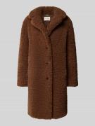 Marc O'Polo Relaxed Fit Teddy-Mantel mit Reverskragen in Mittelbraun, ...