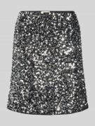FREE/QUENT Minirock mit Pailletten Modell 'LUNE' in Black, Größe L