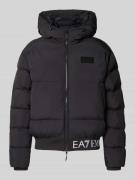 EA7 Emporio Armani Steppjacke mit elastischem Logo-Bund in Black, Größ...
