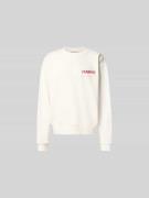 Marni Sweatshirt mit Label-Detail in Offwhite, Größe 48