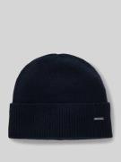 BOSS Mütze aus reinem Kaschmir Modell 'HONESTO' in Dunkelblau, Größe 1