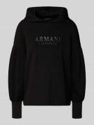 ARMANI EXCHANGE Oversized Hoodie mit Kapuze in Black, Größe L