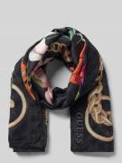 Guess Tuch mit Label-Print Modell 'KEFIAH' in Black, Größe 1