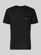 ARMANI EXCHANGE Regular Fit T-Shirt mit Logo-Stitching in Black, Größe...