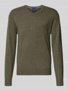 Christian Berg Men Strickpullover aus Wolle-Kaschmir-Mix mit V-Ausschn...
