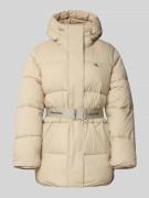 Calvin Klein Jeans Steppmantel mit Kapuze in Taupe, Größe L