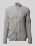 Brax Regular Fit Strickjacke mit Viskose-Anteil Modell 'Jeff' in Dunke...