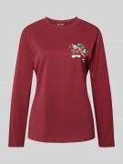 Jake*s Casual Pyjama-Oberteil mit Motiv-Print und Rundhalsausschnitt i...