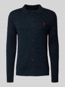 Polo Ralph Lauren Strickjacke mit Knopfleiste in Marine, Größe L