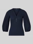Lauren Ralph Lauren Blusenshirt mit V-Ausschnitt und 3/4-Arm Modell 'C...