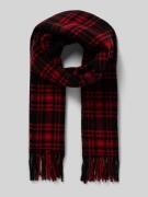 Polo Ralph Lauren Schal mit Ausfransungen in Rot, Größe 1