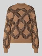 Only Regular Fit Strickpullover aus Viskose-Mix Modell 'ANNY' in Sand,...