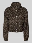 Only Regular Fit Blouson mit Allover-Muster Modell 'EMILIA' in Taupe, ...