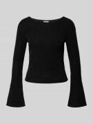 Noisy May Longsleeve mit Rundhalsausschnitt Modell 'GILLY' in Black, G...