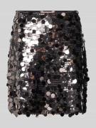 Only Mini-Rock mit Pailletten-Besatz Modell 'JADEL' in Anthrazit, Größ...