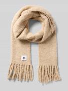 OPUS Schal mit Ausfransungen in Beige, Größe 1