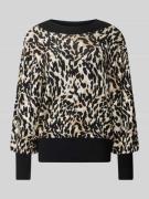 YAS Strickpullover mit Stehkragen Modell 'FONNY' in Black, Größe S