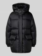 Marc O'Polo Denim Oversized Daunenjacke mit abnehmbarer Kapuze in Blac...