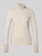 Marc Cain Longsleeve mit Rollkragen in Taupe, Größe 38
