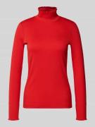 Marc Cain Longsleeve mit Stehkragen in Rot, Größe 36