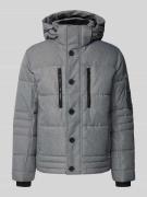 Tom Tailor Regular Fit Steppjacke mit abnehmbarer Kapuze in Mittelgrau...