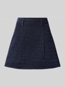 YAS Minirock mit Bundfalten Modell 'VICKY' in Marine, Größe 34