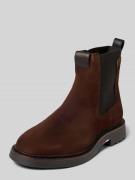 Tommy Hilfiger Chelsea Boots aus Veloursleder in Mittelbraun, Größe 41
