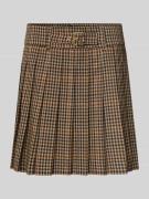 Liu Jo White Minirock mit Dornschließe in Camel, Größe 42