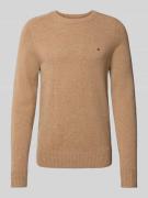 Tommy Hilfiger Regular Fit Strickpullover aus feinster Wolle in Camel,...