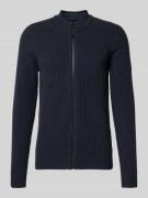 camel active Strickjacke mit Reißverschluss in Marine, Größe 3XL