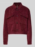 Soyaconcept Regular Fit Jacke in Cord-Optik Modell 'Bindi' in Bordeaux...