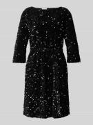 Vila Minikleid mit Paillettenbesatz Modell 'FAITH' in Black, Größe XS