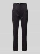 Christian Berg Woman Skinny Fit Stoffhose mit Ziernähten in Black, Grö...