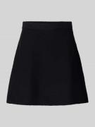 Pieces Eng anliegender Mini-Rock mit Woll-Anteil Modell 'MALOU' in Bla...