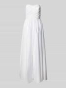 Mascara Brautkleid mit Raffungen in Weiss, Größe 32