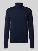 Tommy Hilfiger Regular Fit Rollkragenpullover aus Baumwoll-Kaschmir-Mi...
