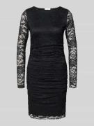 FREE/QUENT Minikleid aus Spitze Modell 'ODESSA' in Black, Größe L