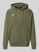 Under Armour Sweatjacke mit Känguru-Tasche in Oliv, Größe M