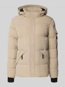 CARS JEANS Steppjacke mit Kapuze Modell 'CAMDEN' in Sand, Größe M