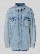 Marc O'Polo Denim Relaxed Fit Jeansbluse aus Baumwoll-Brennnesselfaser...