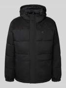 Calvin Klein Jeans Steppjacke mit verdecktem Reißverschluss und Label-...
