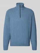 BOSS Orange Regular Fit Troyer aus Woll-Mix Modell 'KWINTER' in Rauchb...