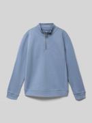 Garcia Sweatshirt mit gerippten Abschlüssen in Rauchblau, Größe 152